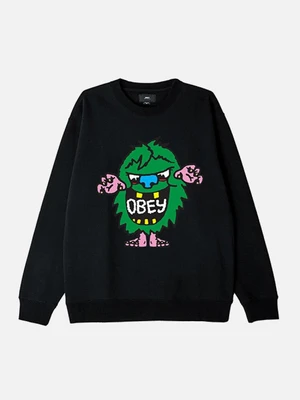 (112862087)OBEY CREECH CREW-BLK