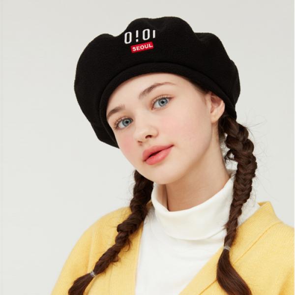 REVERSIBLE FLEECE BERET_black