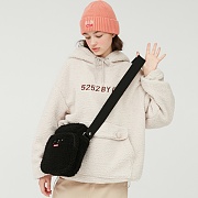 SHEARLING AIRLINE BAG_black