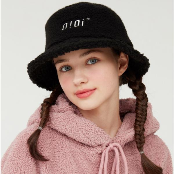 SHEARLING BUCKET HAT_black