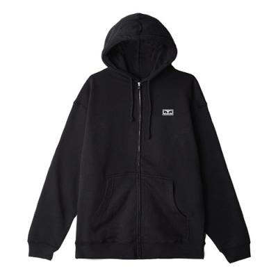 (111751826) OBEY EYES 3 BASIC ZIP HOOD FLEECE-BLK