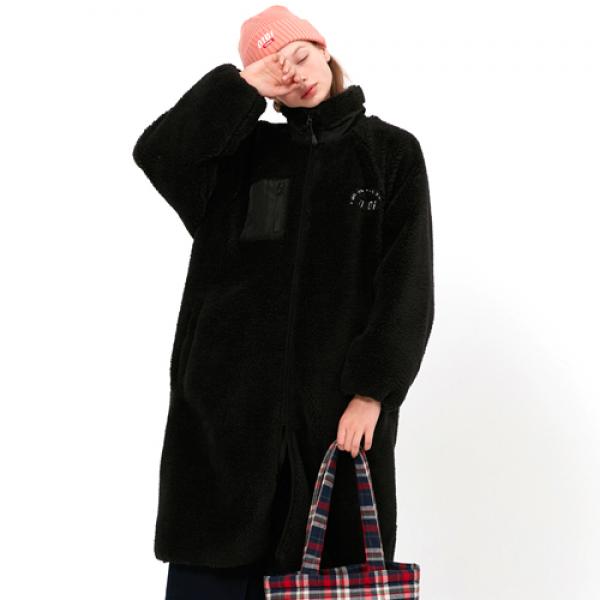 LONG FLEECE JACKET_black