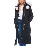 (MK4660LLP_290) 2019 서스캐처원 여자 롱패딩 LADIES SASKATCHEWAN PARKA-BLACK (wht fur)