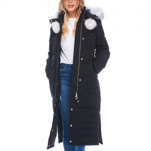 (MK4660LLP_290) 2019 서스캐처원 여자 롱패딩 LADIES SASKATCHEWAN PARKA-BLACK (wht fur)