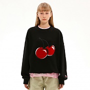 BIG CHERRY SWEATSHIRT JS [BLACK]