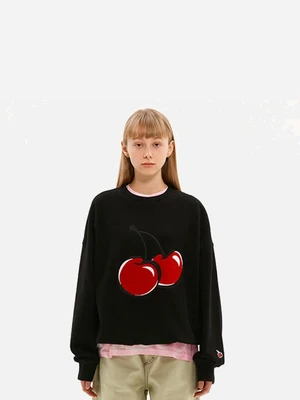 BIG CHERRY SWEATSHIRT JS [BLACK]