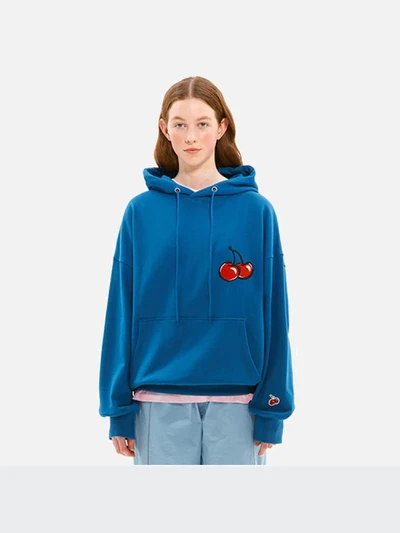 MIDDLE CHERRY HOODIE JS [INDIGO BLUE]