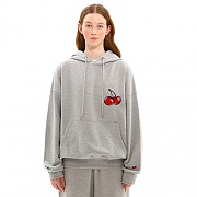 MIDDLE CHERRY HOODIE JS [MELANGE GRAY]