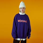 [N]Signature patch logo sweatshirt-purple