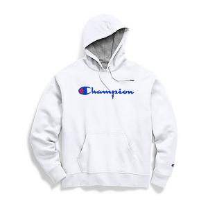 (GF89H) 파워블렌드 스크립트 프린트 후드티 WHITE