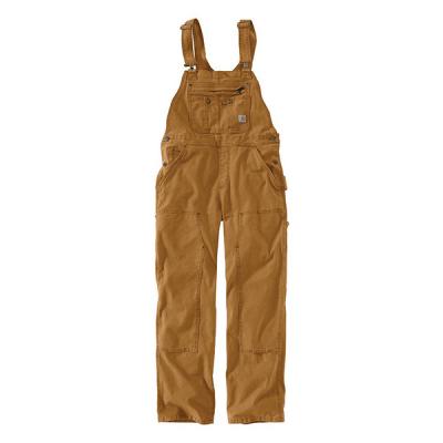 (102438) 우먼스 카펜터 크로우포드 더블 프론트 BIB 오버롤 BROWN