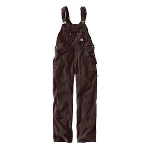 (102438) 우먼스 카펜터 크로우포드 더블 프론트 BIB 오버롤 DARK BROWN