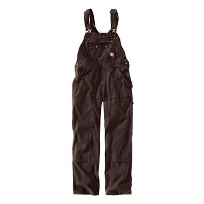(102438) 우먼스 카펜터 크로우포드 더블 프론트 BIB 오버롤 DARK BROWN