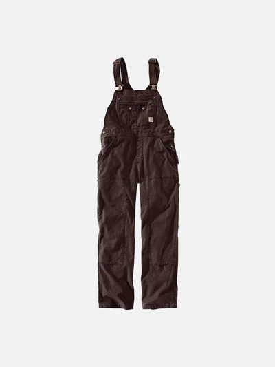(102438) 우먼스 카펜터 크로우포드 더블 프론트 BIB 오버롤 DARK BROWN