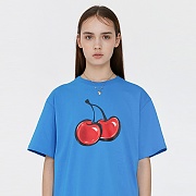 3D BIG CHERRY T-SHIRT JH [BLUE]