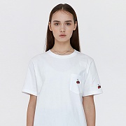 POCKET CHERRY T-SHIRT JH [WHITE]