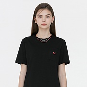 POCKET CHERRY T-SHIRT JH [BLACK]