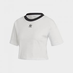 (FM2556) CROP TOP-WHITE/BLACK