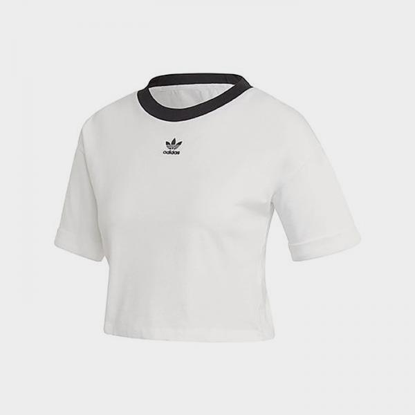 (FM2556) CROP TOP-WHITE/BLACK