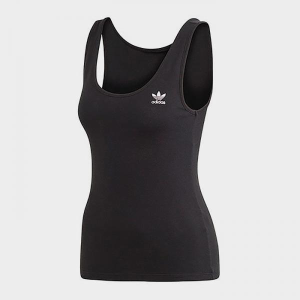 (FM2602) TANK TOP-BLACK/WHITE