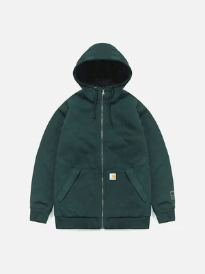 (104078) 미드웨이트 써멀 후드집업 INK GREEN