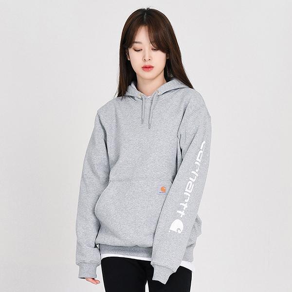 (k288) 미드웨이트 팔로고 후드티 HGY (wht logo)
