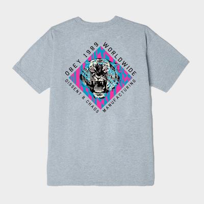 (165262584) 디센트 앤드 카오스 타이거 반팔티 HEATHER GREY