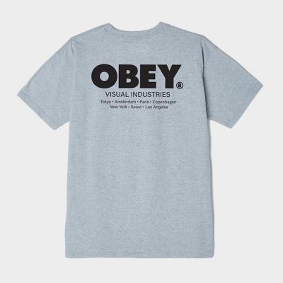 (165262661) 비주얼 인더스트리스 반팔티 HEATHER GREY