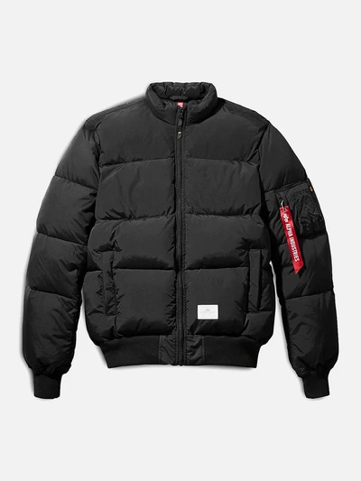 MA-1 QUILTED FLIGHT JACKET-BLACK