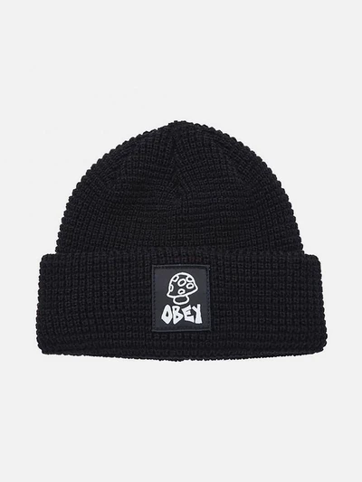 (100030185) 베이컨트 와플 비니 BLACK