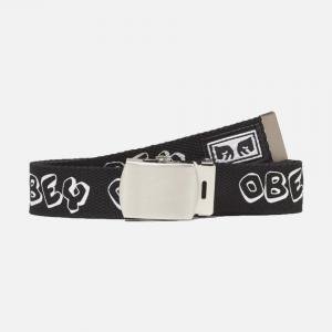 (100050034) 블록 웹 벨트 BLACK