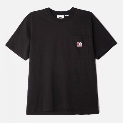 (131080287) 포인트 오가닉 포켓 반팔티 BLACK