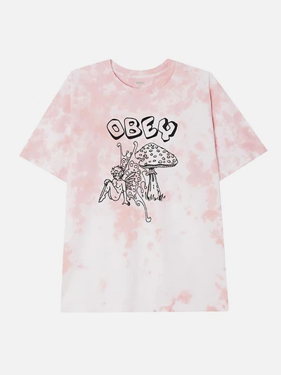 (163402959) 페어리 앤드 머쉬룸 타이다이 반팔티 PINK CLAY TIE DYE