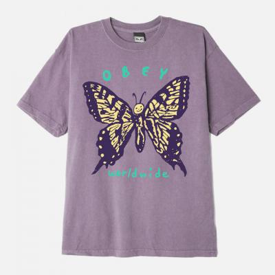 (163632943) 소셜 버터플라이 피그먼트 반팔티 LILAC CHALK