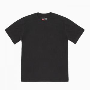 BASIC S/S PREMIUM TEE-WASHED BLACK