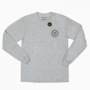OATH L/S TEE-HEATHER GREY