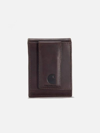 (B0000656/B0000221) 오일 탠 레더 프론트 포켓 월렛 BROWN