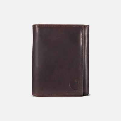 (B0000657/B0000219) 오일 탠 레더 트라이폴드 월렛 BROWN