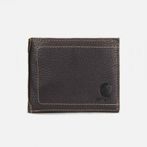 (B0000655/B0000210) 페블 레더 패스케이스 월렛 BROWN