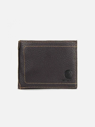 (B0000655/B0000210) 페블 레더 패스케이스 월렛 BROWN