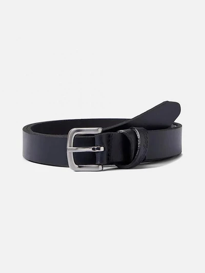 (A0005785) 브라이들 레더 씬 벨트 BLACK