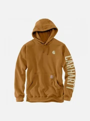 (105940) 루즈핏 미드웨이트 C 그래픽 후드티 BROWN