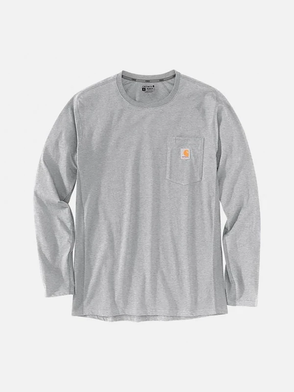 (104617) 포스 릴렉스드핏 미드웨이트 긴팔티 HEATHER GREY