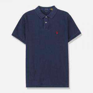 (710782592008) 커스텀 슬림핏 메시 폴로 셔츠 BLUE