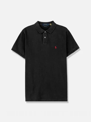 (710782592001) 커스텀 슬림핏 메시 폴로 셔츠 BLACK