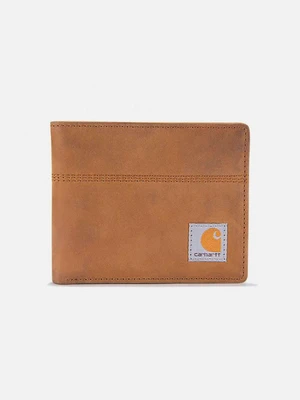 (B0000650/B0000207) 새들 레더 바이폴드 월렛 BROWN