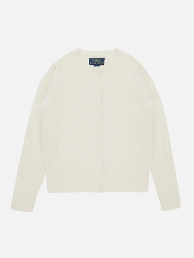 (313543047012) 키즈 케이블 니트 코튼 가디건 WARM WHITE