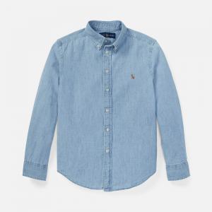 (323703283001) 키즈 코튼 샴브레이 셔츠 LIGHT BLUE