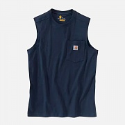 (100374) 슬리브리스 포켓 나시티 NAVY
