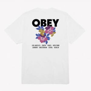 (165263696) 플로랄 가든 반팔티 WHITE